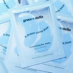 GRACE & STELLA ILLUMINATING EYE MASK BLUE (3 PAIR)
